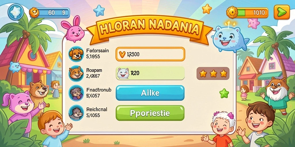 Screenshot menampilkan tampilan antarmuka permainan yang menarik.