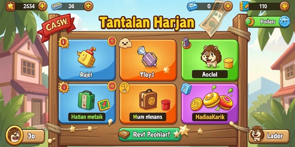 Tangkapan layar dari karakter utama dalam aksi.