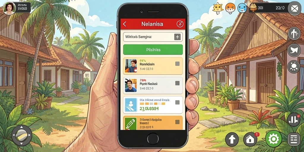 Tampilan antarmuka yang modern dan menarik.
