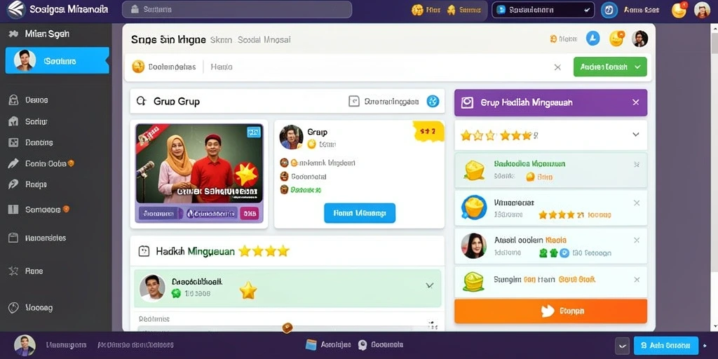 Screenshot menunjukkan antarmuka permainan yang menarik.