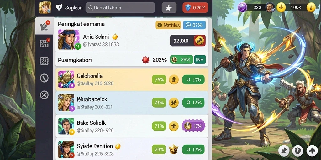 Screenshot fitur permainan mengasyikkan dengan desain yang menarik.